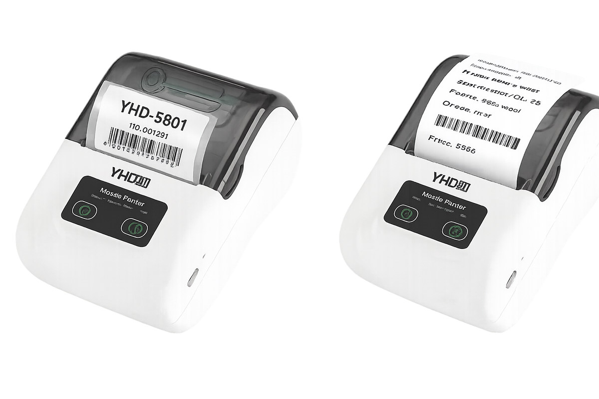 58mm Portable Barcode Label & Receipt Bluetooth Printer