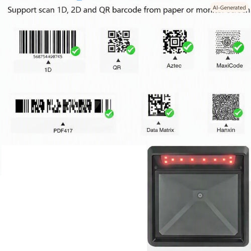 360 Degree 2D Desktop Window Barcode Scanner