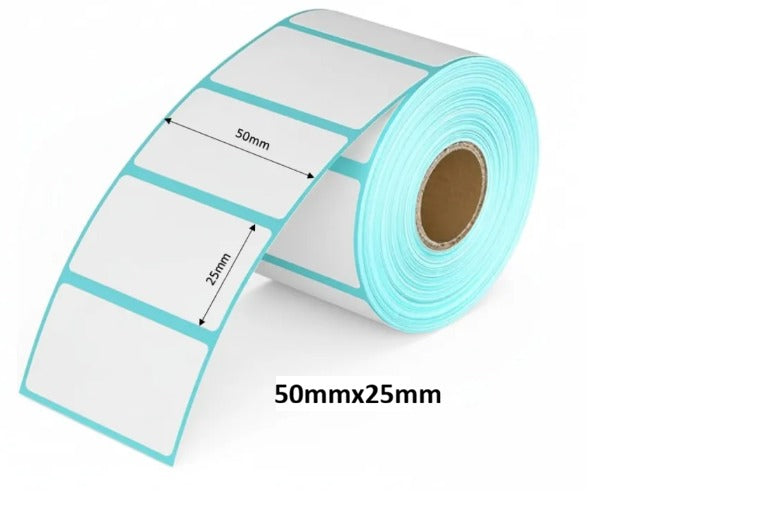 50x25mm Barcode Label Rolls